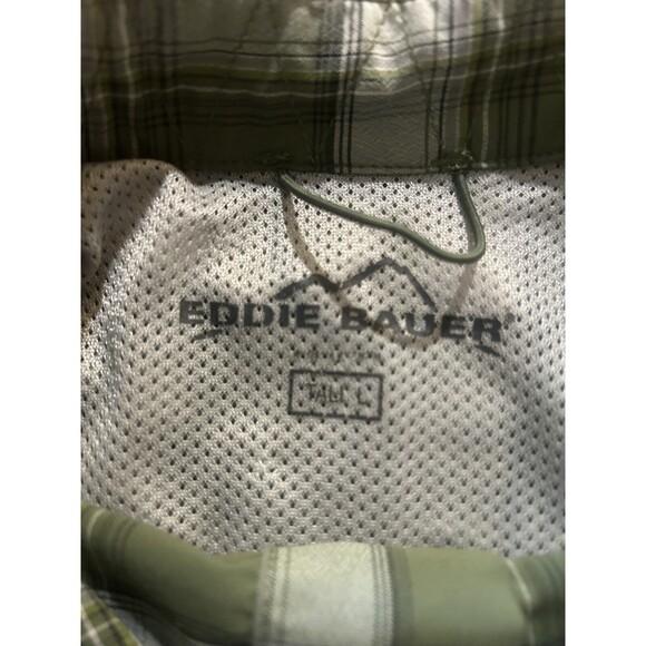 Eddie Bauer Men’s Long Sleeve Shirt. Button Up. Green Plaid. Tall Large - Picture 4 of 8